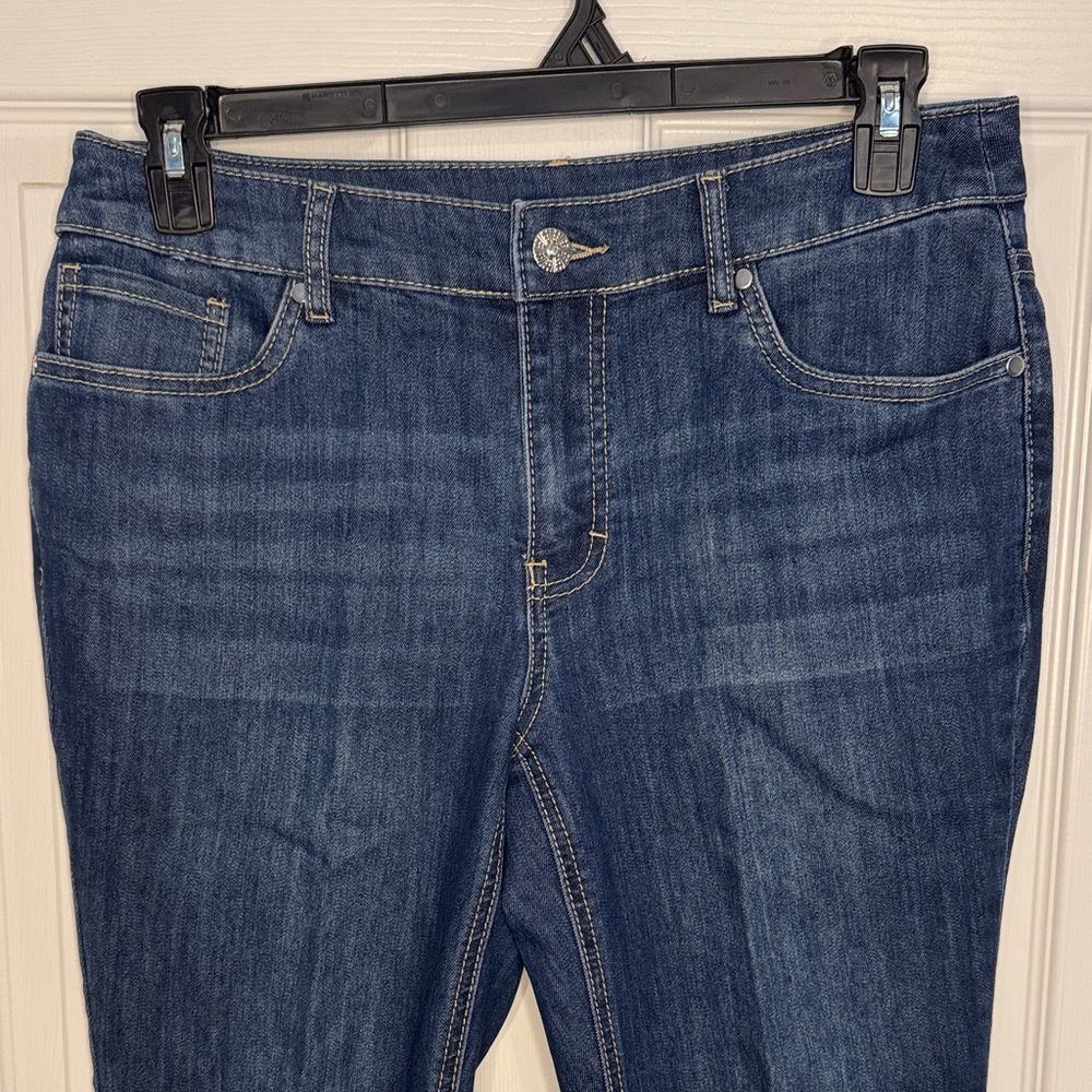 EUC Christopher & Banks Dark Blue Women's Skinny Jeans - Picture 2 of 6